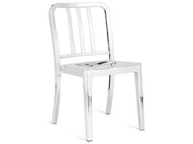 Emeco Outdoor Heritage Polished Aluminum Dining Side Chair EMOHERP