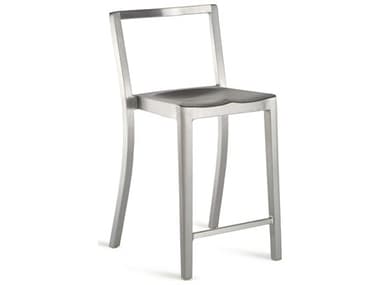 Emeco Outdoor Icon Brushed Aluminum Counter Stool EMOICONCTR24