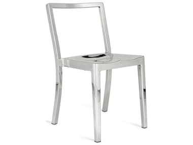 Emeco Outdoor Icon Polished Aluminum Dining Side Chair EMOICONP
