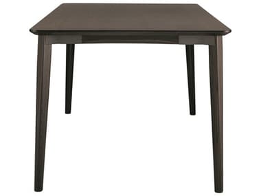 Emeco Outdoor Lancaster Ash Wood Dark 48'' Wide Square Dining Table with Dark Grey Top EMOLANTDGDW