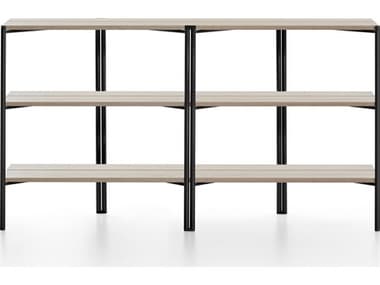 Emeco Outdoor Run By Sam Hecht And Kim Colin Aluminum Black Console Table in Ash EMORSBASH