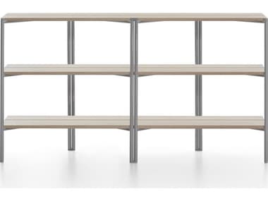 Emeco Outdoor Run By Sam Hecht And Kim Colin Aluminum Clear Anodized Console Table in Ash EMORSSASH