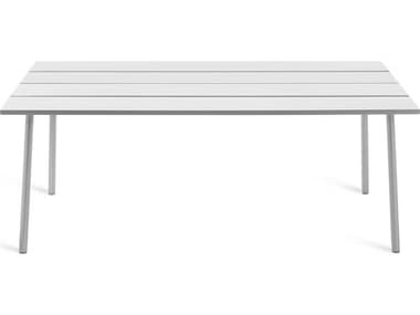 Emeco Outdoor Run By Sam Hecht And Kim Colin Aluminum Clear Anodized 72''W x 32''D Rectangular Dining Table EMORT72SALU