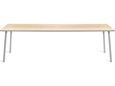 Emeco Outdoor Run By Sam Hecht And Kim Colin Accoya / Clear Anodized 96'' Wide Aluminum Rectangular Dining Table EMORT96SACC