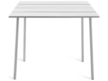 Emeco Outdoor Run By Sam Hecht And Kim Colin Aluminum Clear Anodized 48''W x 32''D Rectangular Bar Table EMORTH48SALU