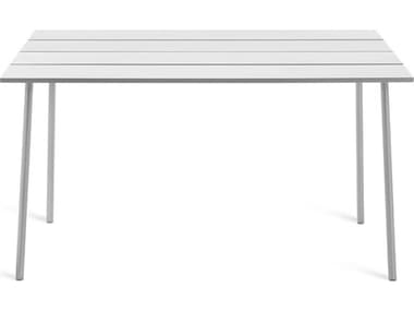 Emeco Outdoor Run By Sam Hecht And Kim Colin Aluminum Clear Anodized 72''W x 32''D Rectangular Bar Height Table EMORTH72SALU