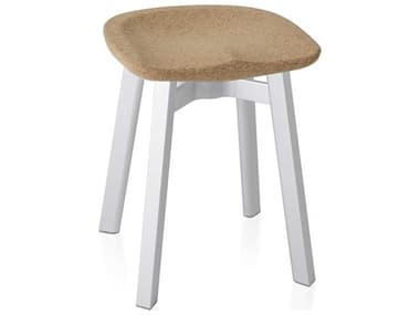 Emeco Outdoor Su By Nendo Aluminum Natural Anodized Small Stool with Cork Seat EMOSU18CKS