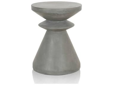 Essential For Living District Slate Grey 13'' Wide Round Pedestal Table ESL4612SLAGRY