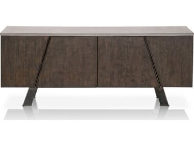 Essential For Living District Ash Grey/ Whiskey/ Distressed Black Buffet ESL4631BLKAGRY