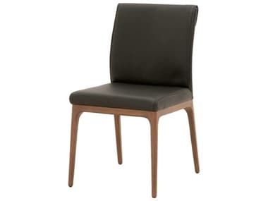 Essentials for Living Orchard Alex Leather Oak Wood Brown Upholstered Side Dining Chair (Price Includes Two) ESL5144SABWAL