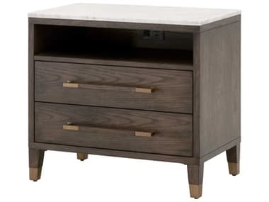 Essentials for Living Cambria 29" Wide 2-Drawers Oak Wood Nightstand ESL5250DBOAKBIA