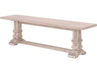 Essentials for Living Traditions 63" Natural Gray Accent Bench ESL6030LNG