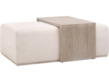 Essentials for Living Traditions 54.5''W Dovetail Upholstered Coffee Table ESL6042NGLGLIN