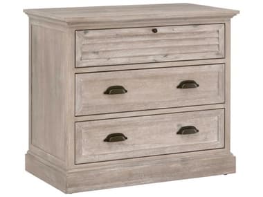 Essentials for Living Traditions Eden 33" Wide 3-Drawers Acacia Wood Nightstand ESL6054NG