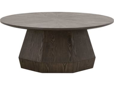 Essentials for Living Coulter 42" Round Wood Burnished Brown Coffee Table ESL6065CTBBRN