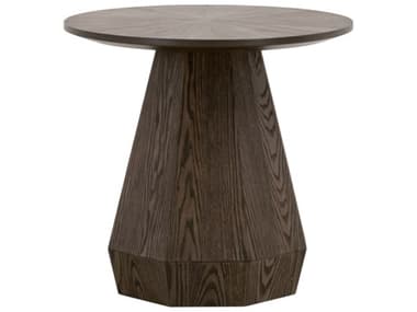 Essentials for Living Traditions 24" Round Wood End Table ESL6065ET.BBRN