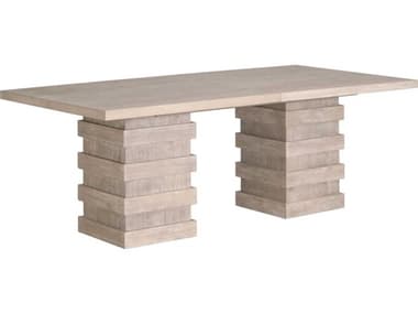 Essentials for Living Traditions Plaza 84-119" Extendable Rectangular Wood Natural Gray Acacia Dining Table ESL6089NG