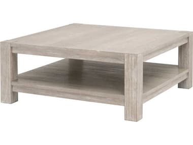Essentials for Living Traditions Adler 42" Square Wood Natural Gray Acacia Coffee Table ESL6129SQCTNG