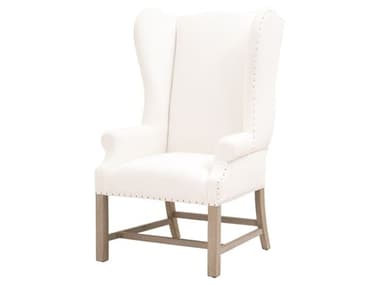 Essentials for Living Chateau 29" White Fabric Accent Chair ESL6417UPLPPRLBTNG
