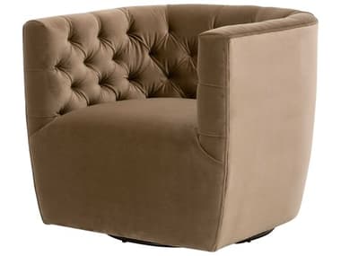Essentials for Living Essentials Marcel Swivel Brown Velvet Club Chair ESL6426UPCAR