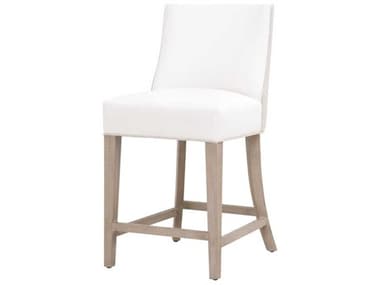 Essentials for Living Duet Natural Gray Ash Fabric Upholstered Wood Counter Stool ESL6491CSUPNGLPPRLBIS