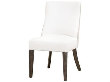 Essentials for Living Ash Wood White Fabric Upholstered Side Dining Chair ESL6491UP.BBALPPRLBIS