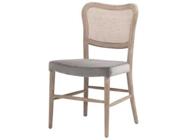 Essentials for Living Stitch & Hand - Dining & Bedroom Cela Oak Wood Gray Upholstered Armless Dining Chair Set of 2 ESL6661PDDVNG