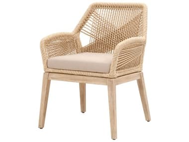 Essentials for Living Woven Upholstered Arm Dining Chair ESL6809KDSNDFLGRYNG