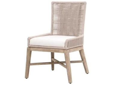 Essentials for Living Woven Mahogany Wood Natural Armless Dining Chair, Set of 2 ESL6859OYSLPPRLNG