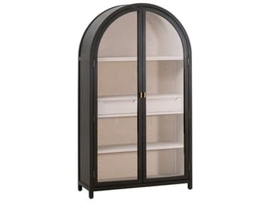 Essentials for Living Bella Antique 47.5''W Toulouse Display Cabinet ESL8110BLKBIRNO