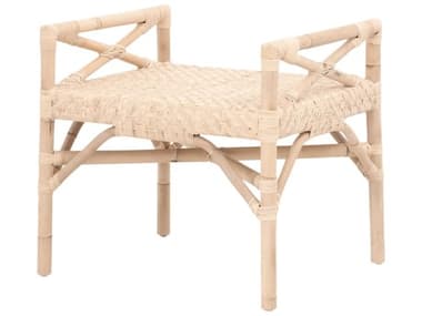 Essentials for Living Sample Palisades Natural Rattan Brown Accent Stool ESLZD0548