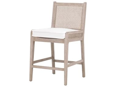 Essentials for Living Sample Leone Upholstered Oak Wood Counter Stool ESLZS0761
