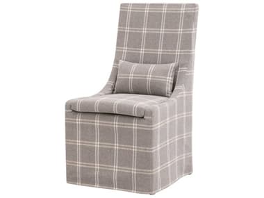Essentials for Living Sample Colleen Birch Wood Gray Upholstered Armless Dining Chair ESLZV0614