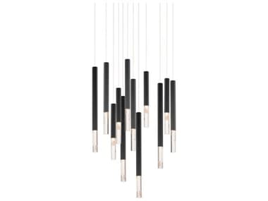 ET2 Diaphane 12-Light Black Linear Pendant ET2E1103295BK