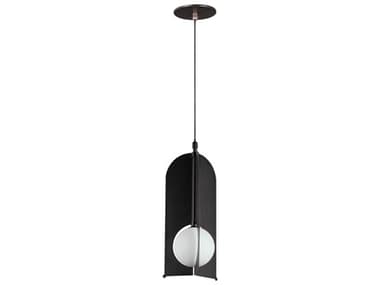 ET2 Pendulum 7" 1-Light Black LED Globe Linear Mini Pendant ET2E1109092BK
