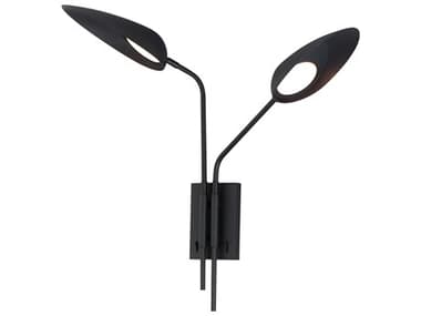 ET2 Marsh 2-Light Black Wall Sconce ET2E24092BK