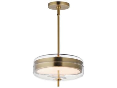 ET2 Voto 2-Light Natural Aged Brass Round Pendant ET2E2466218NAB