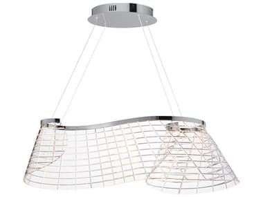 ET2 Tartan 1-Light Polished Chrome Island Pendant ET2E2481482PC