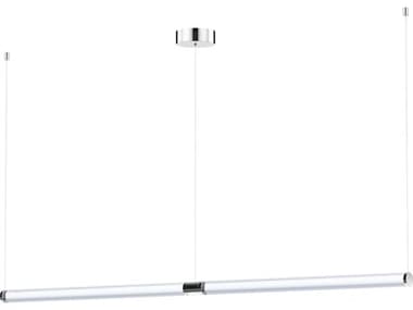 ET2 Vanish 2-Light Brushed Aluminum Silver Linear Island Pendant ET2E2483775AL