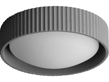 ET2 Souffle 10" 1-Light Gray LED Round Flush Mount ET2E25050GY