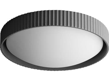 ET2 Souffle 18" 1-Light Gray LED Round Flush Mount ET2E25058GY