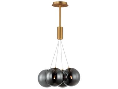 ET2 Burst 4-Light Gold Globe Pendant ET2E25084142GLD