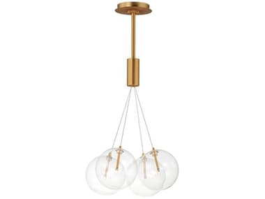 ET2 Burst 4-Light Gold Globe Pendant ET2E2508418GLD