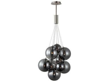 ET2 Burst 9-Light Satin Nickel Globe Pendant ET2E25087142SN