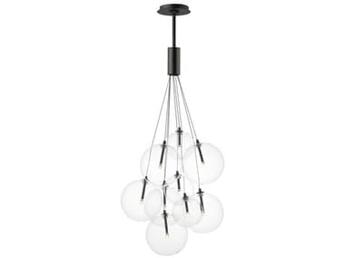 ET2 Burst 9-Light Black Globe Pendant ET2E2508718BK