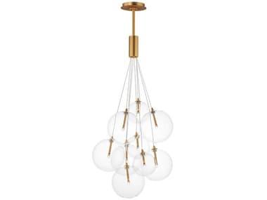 ET2 Burst 9-Light Gold Globe Pendant ET2E2508718GLD