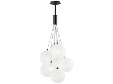 ET2 Burst 9-Light Black Globe Pendant ET2E2508754BK