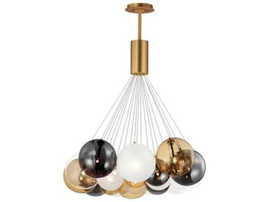 ET2 Burst 20-Light Gold Globe Pendant ET2E25088148GLD