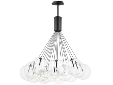 ET2 Burst 20-Light Black Globe Pendant ET2E2508818BK