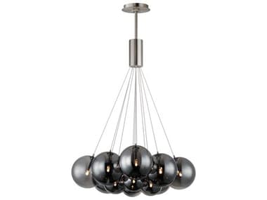 ET2 Burst 12-Light Satin Nickel Globe Pendant ET2E25089142SN